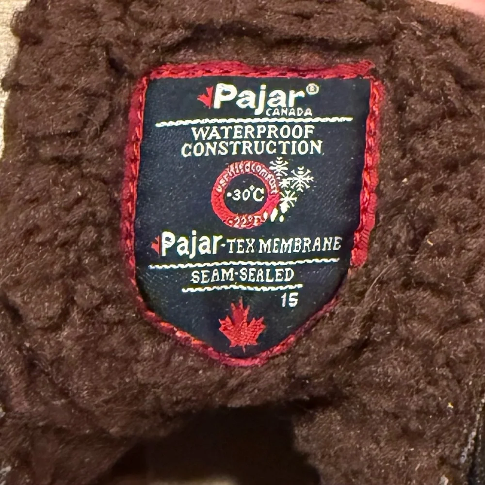 Pajar Canada Basel Men’s Winter Boot Lace Up Brown Leather Sz 11 - 11 1/2 EUR 44